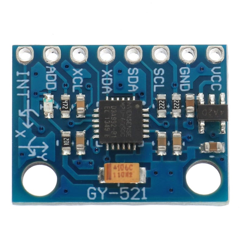 EPLZON 3 قطع MPU-6050 GY-521 MPU6050 وحدة مقياس تسارع 3 محاور 6 DOF وحدة مستشعر جيروسكوب محول بيانات 16 بت IIC I2C لأردوينو - Image 2